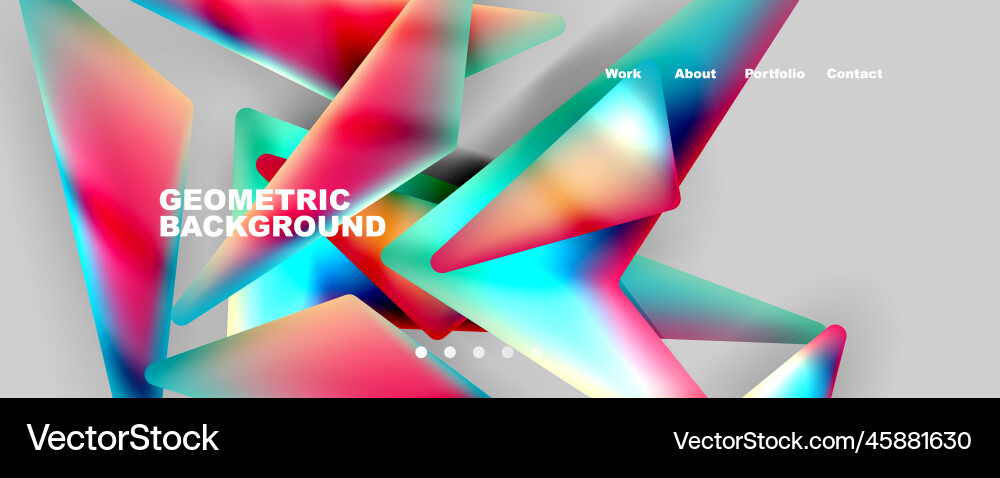 Bright colorful triangular shapes abstract Bright colorful triangular shapes abstract vector image