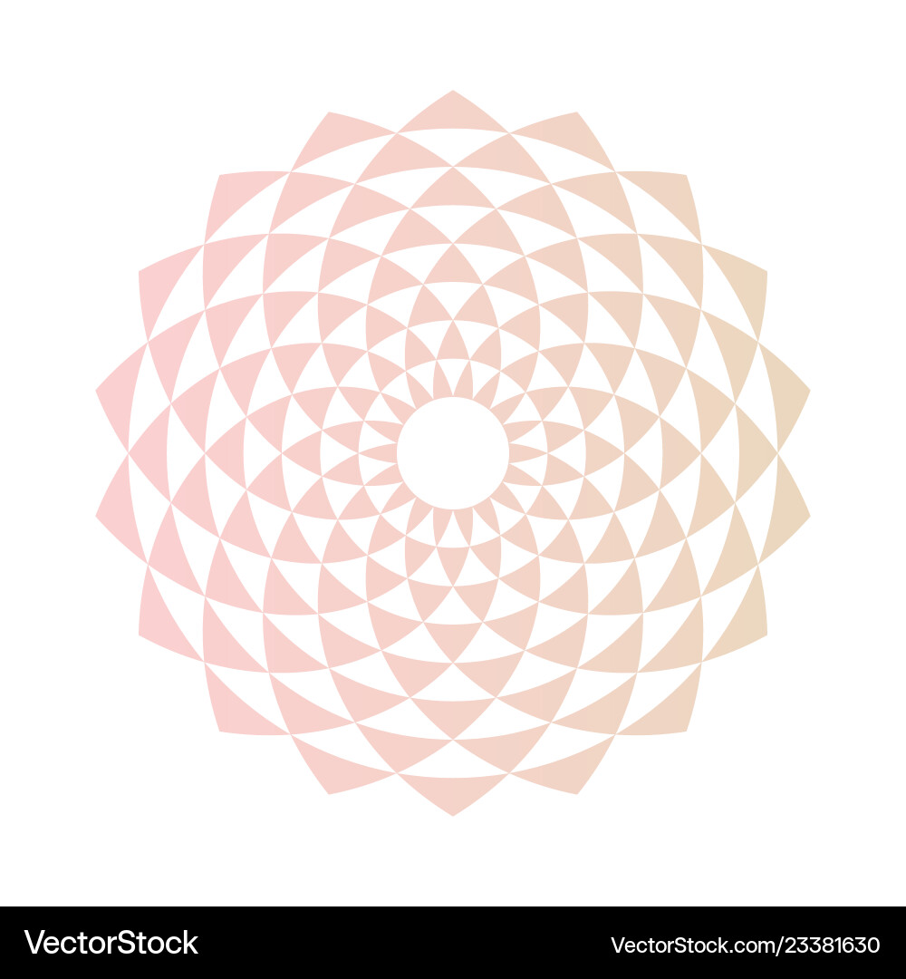 Circular fractal design element Circular fractal design element vector image