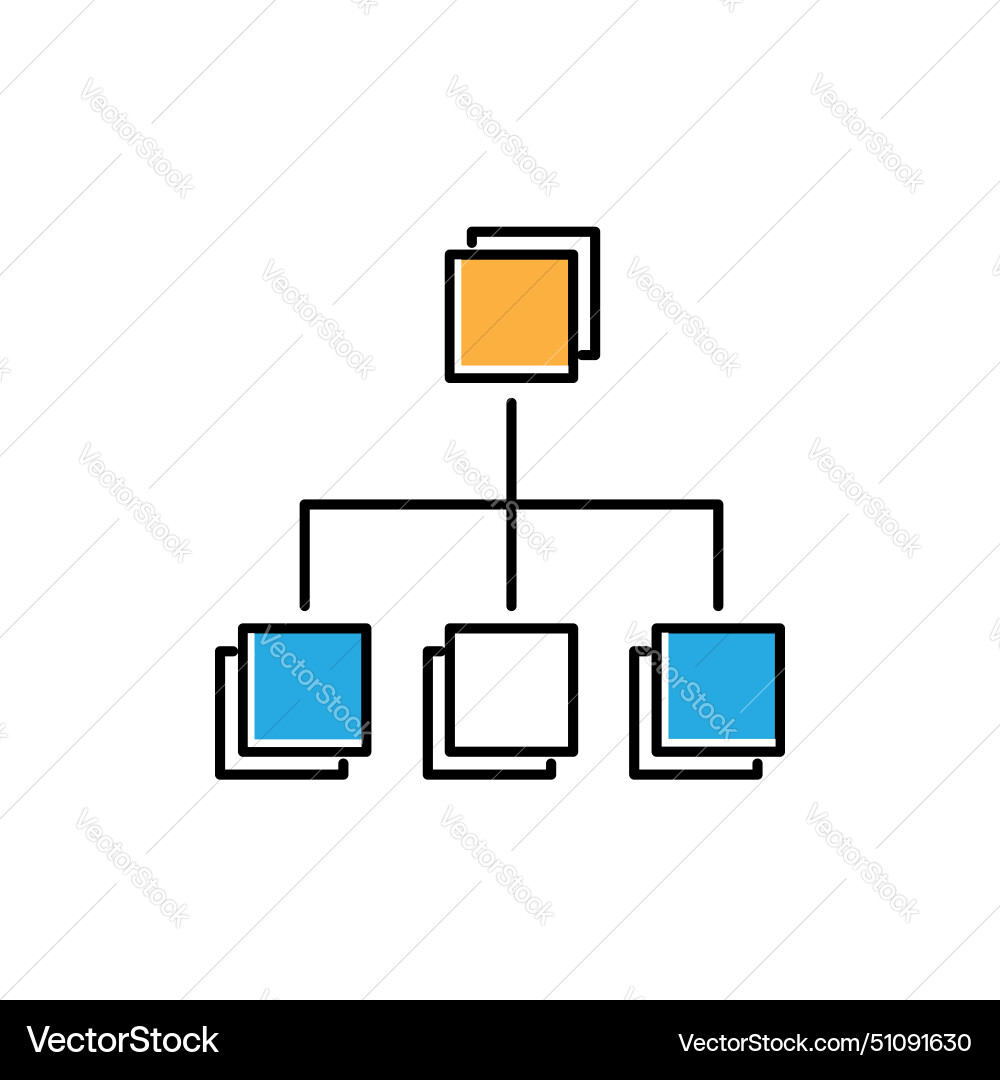 Data classification icon design vector image