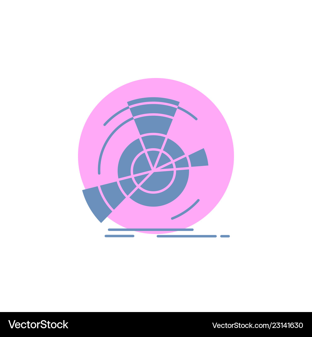 Data diagram performance point reference glyph Data diagram performance point reference glyph vector image