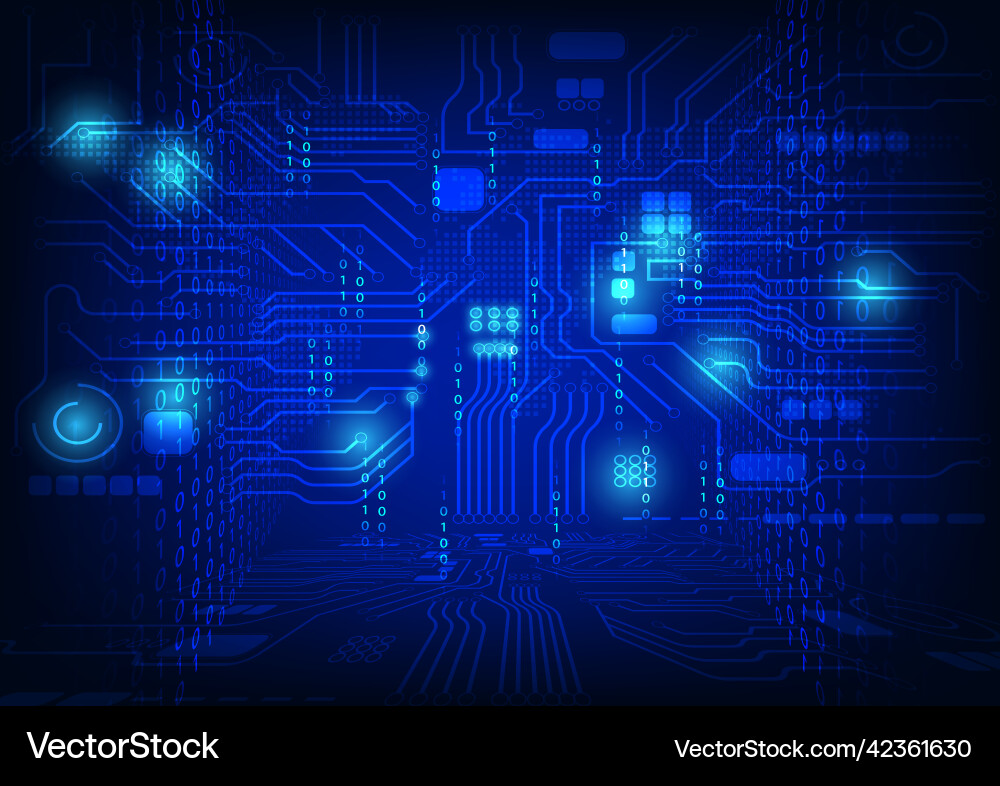 Digital abstract background circle hitech Digital abstract background circle hitech vector image