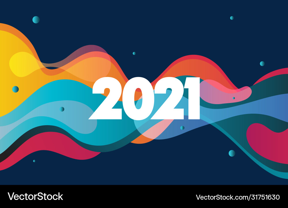 Dynamic Colorful Abstract Background vector image