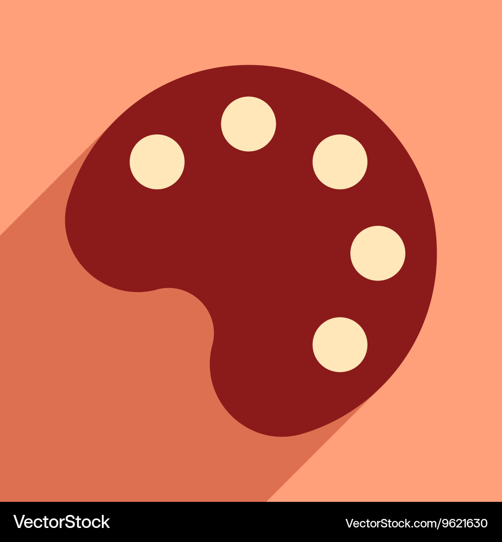 Flat with shadow icon and mobile application vector image