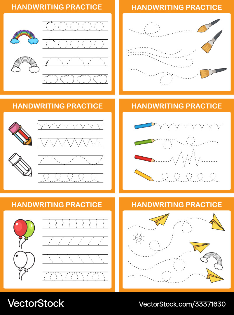 handwriting-practice-sheet-royalty-free-vector-image