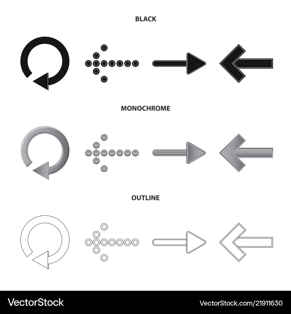 Isolated object of element and arrow symbol Isolated object of element and arrow symbol vector image