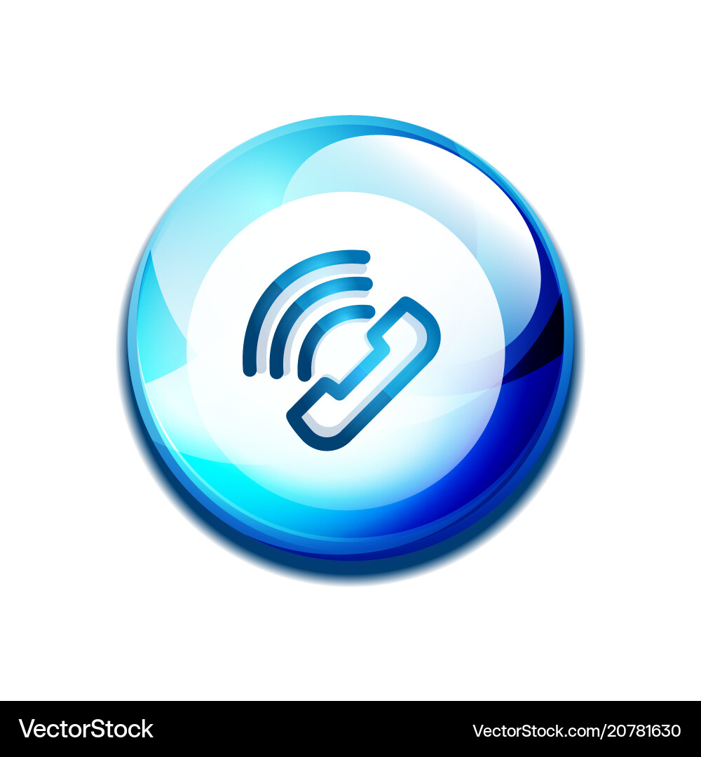 Phone support call center button Phone support call center button vector image