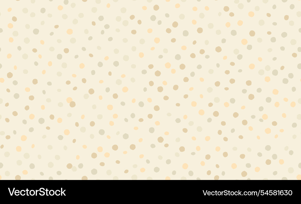Polka dot pattern with abstract round shapes vector image