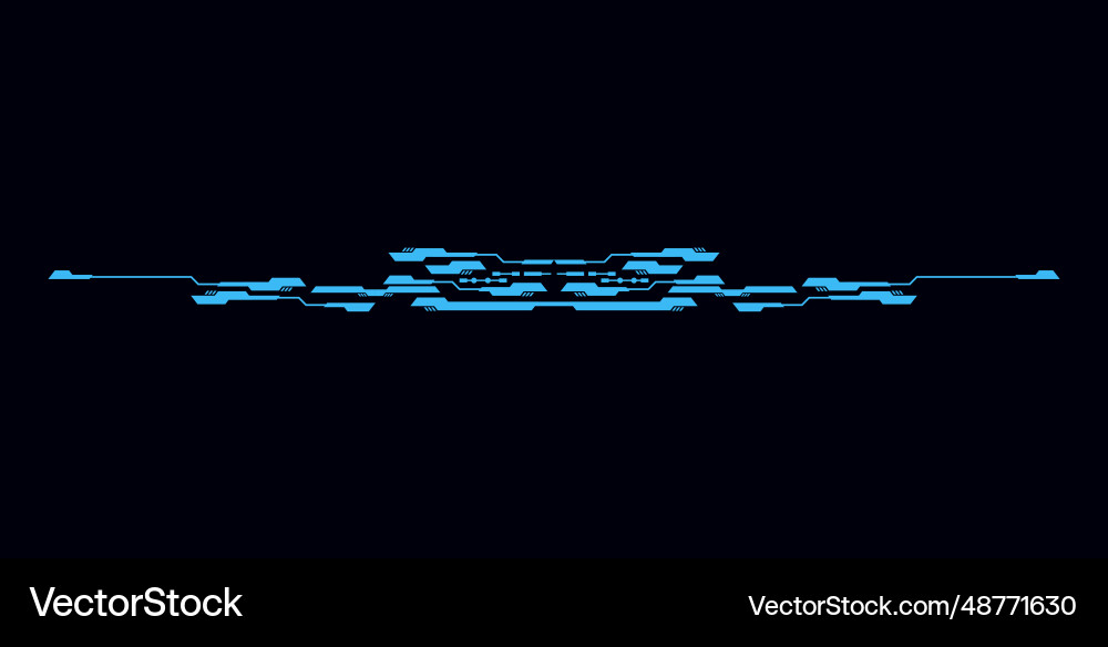 Sci fi user interface element for title or frame Sci fi user interface element for title or frame vector image