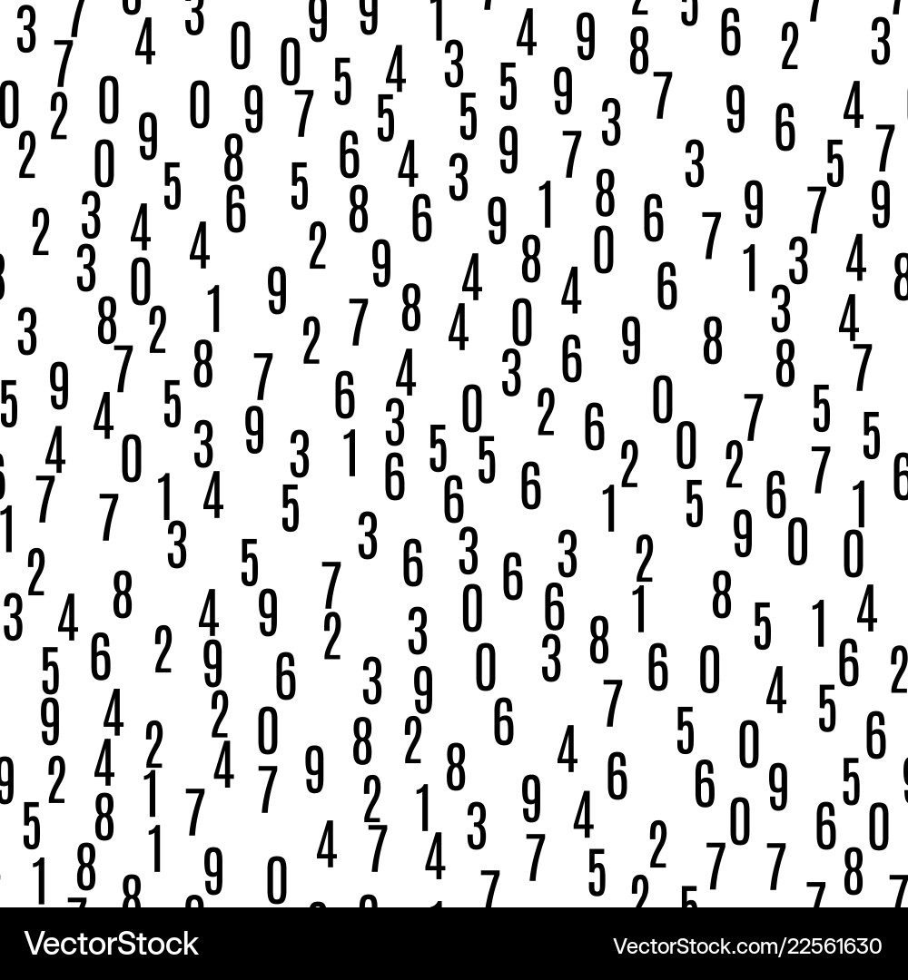 Seamless pattern with the numbers Seamless pattern with the numbers Vector Image