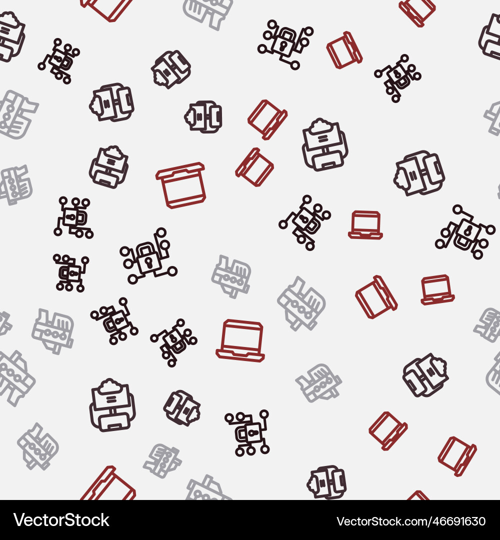 Set line cyber security cloud database Set line cyber security cloud database vector image