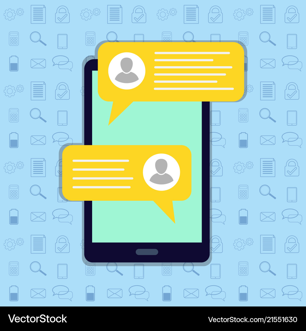 Short message service bubbles Short message service bubbles vector image