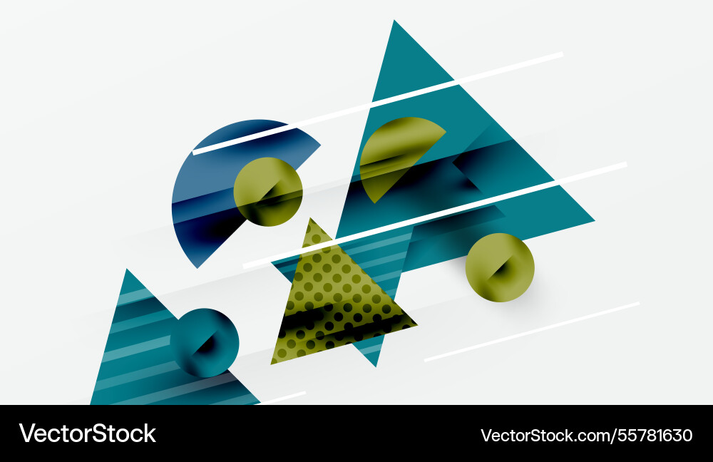Sleek abstract background - layered triangles Vector Image