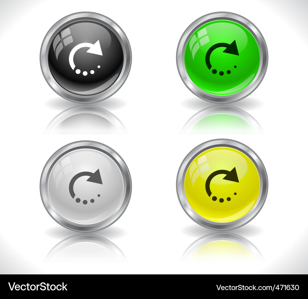 Website buttons vector image