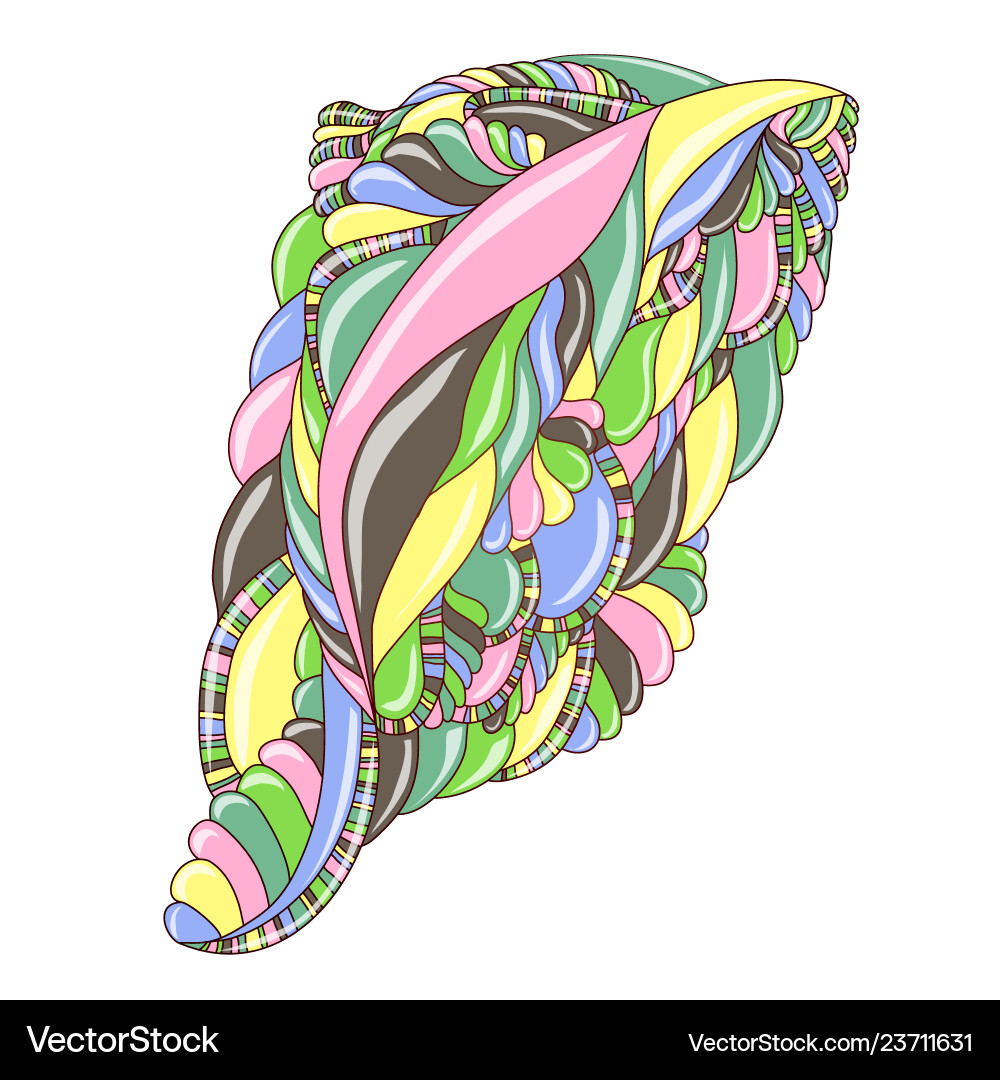 Abstract colorful shape design element vector image