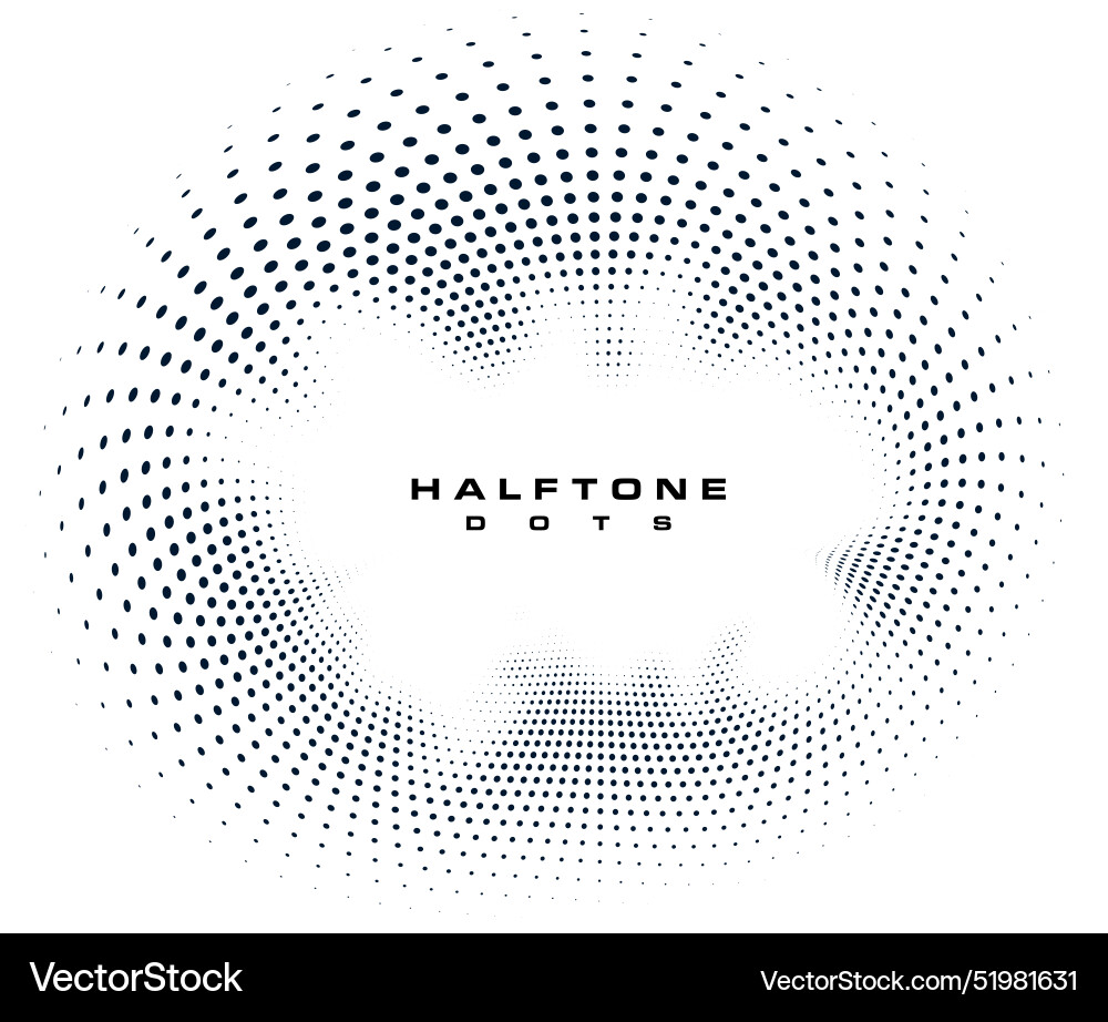 Abstract halftone dotted messy pattern background vector image