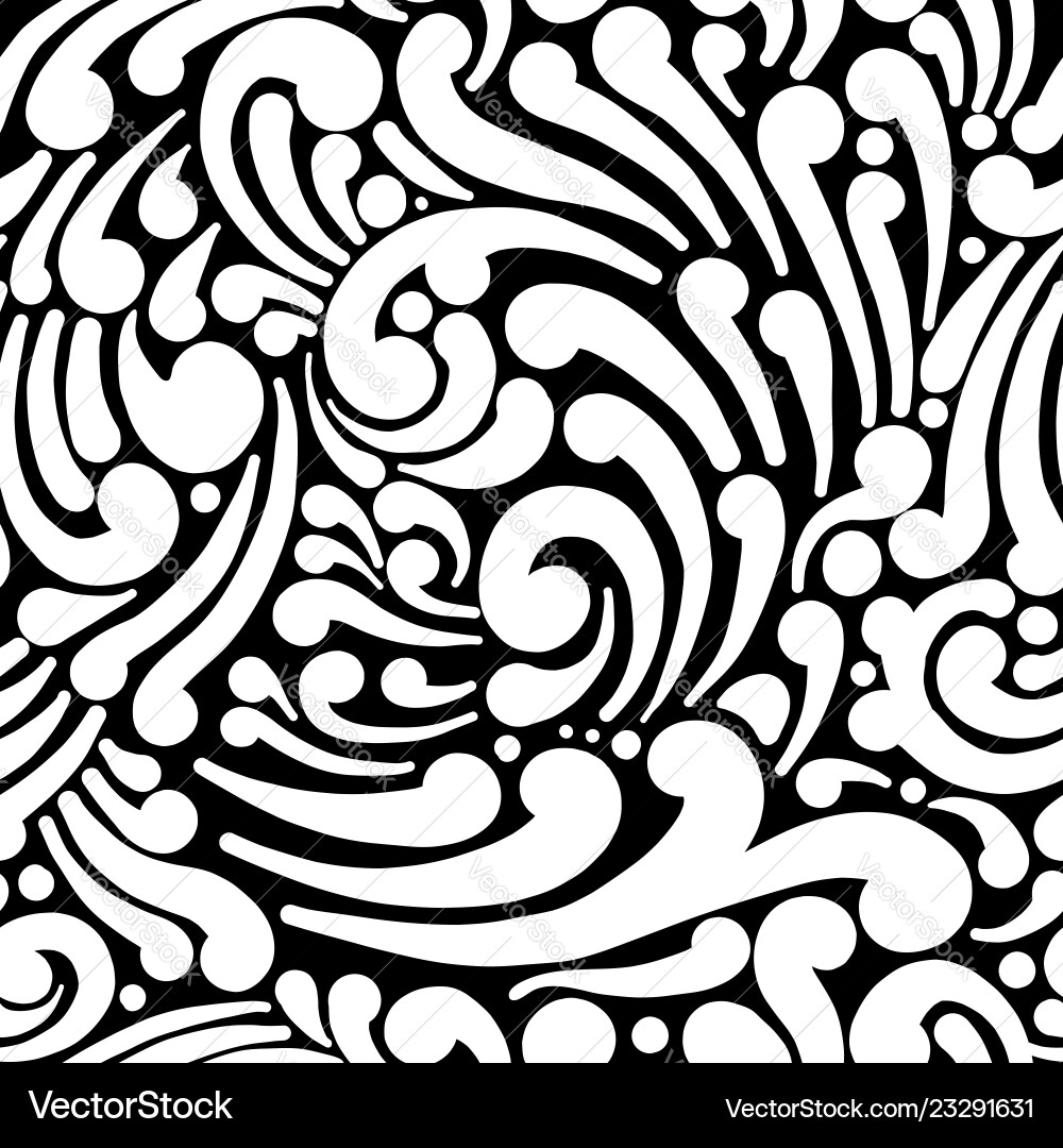 Abstract swirl seamless pattern for your design Abstract swirl seamless pattern for your design vector image