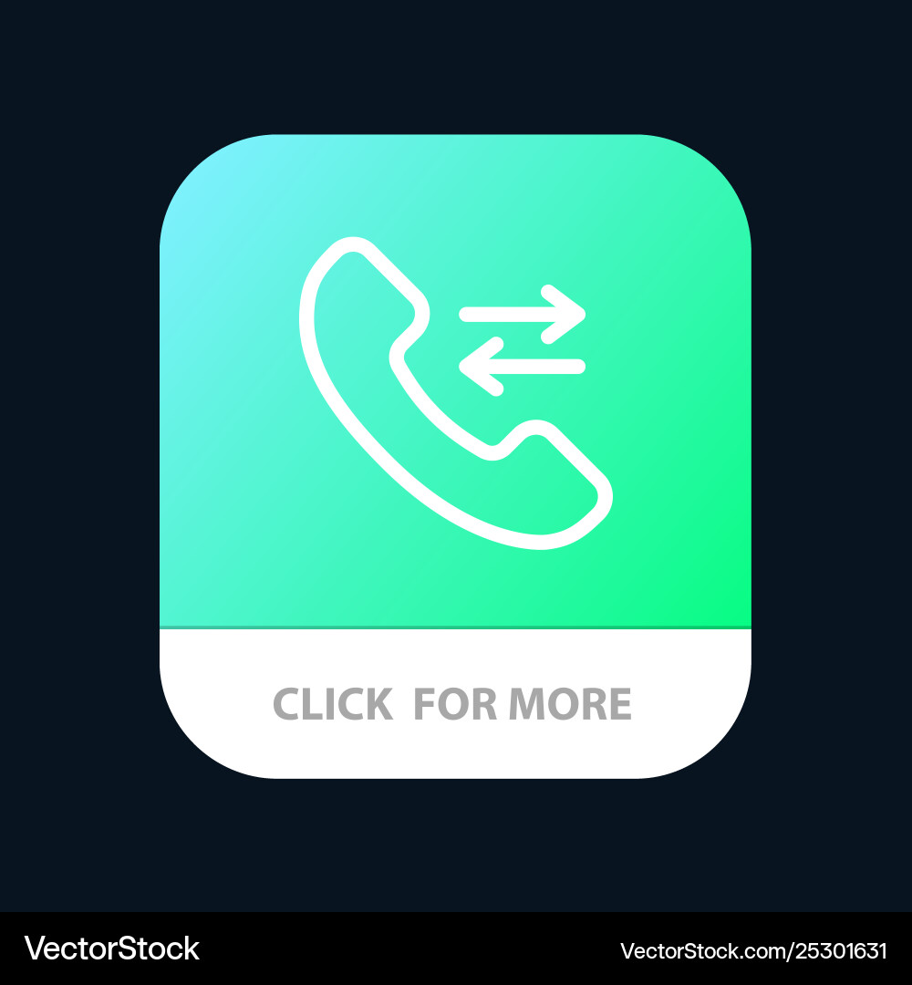 Answer call contact us mobile app button android Answer call contact us mobile app button android Vector Image