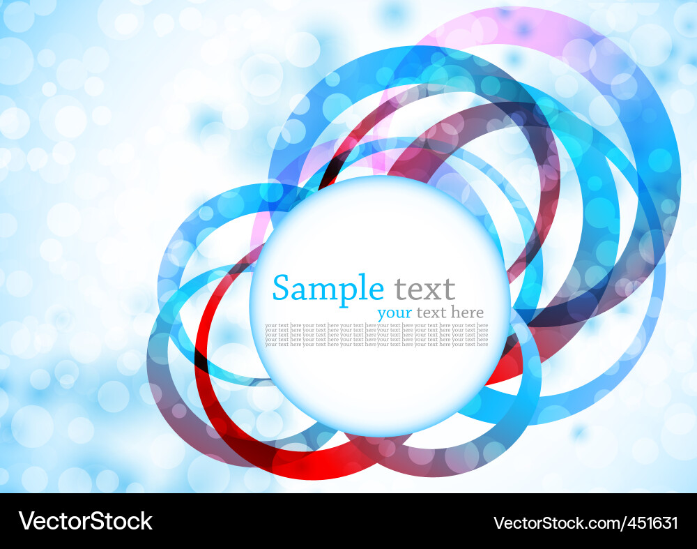 Background with circles colorful vector image