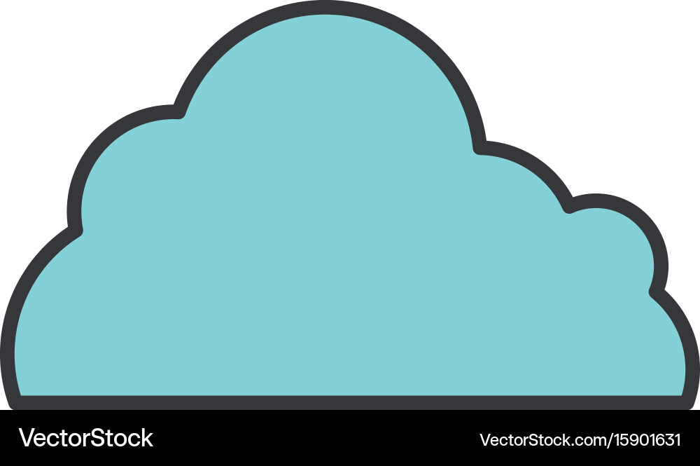 Cloud computing symbol Vector Image