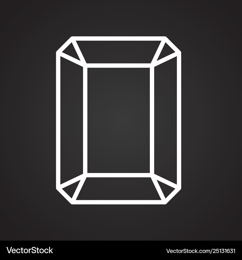 Frame icon on background for graphic and web Vector Image