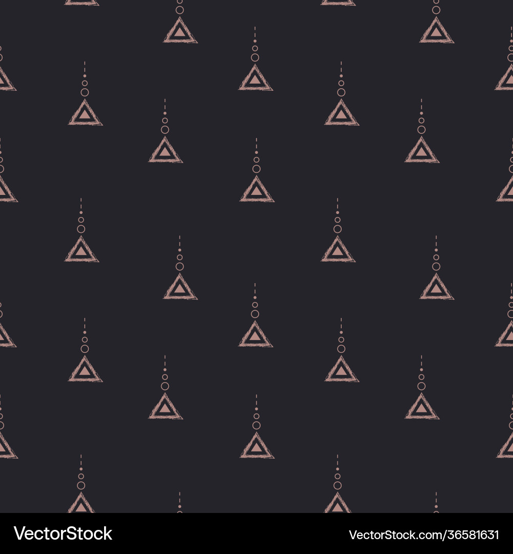 Little triangles and dots seamless pattern Little triangles and dots seamless pattern vector image