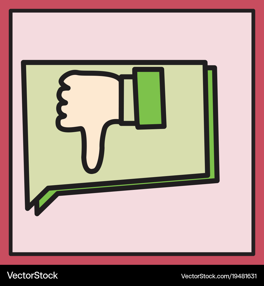 Unlike icon flat web pointer in eps 10 vector image