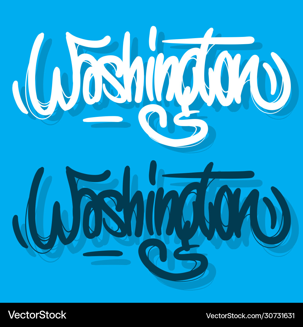 Washington district of columbia usa hand drawn Washington district of columbia usa hand drawn vector image