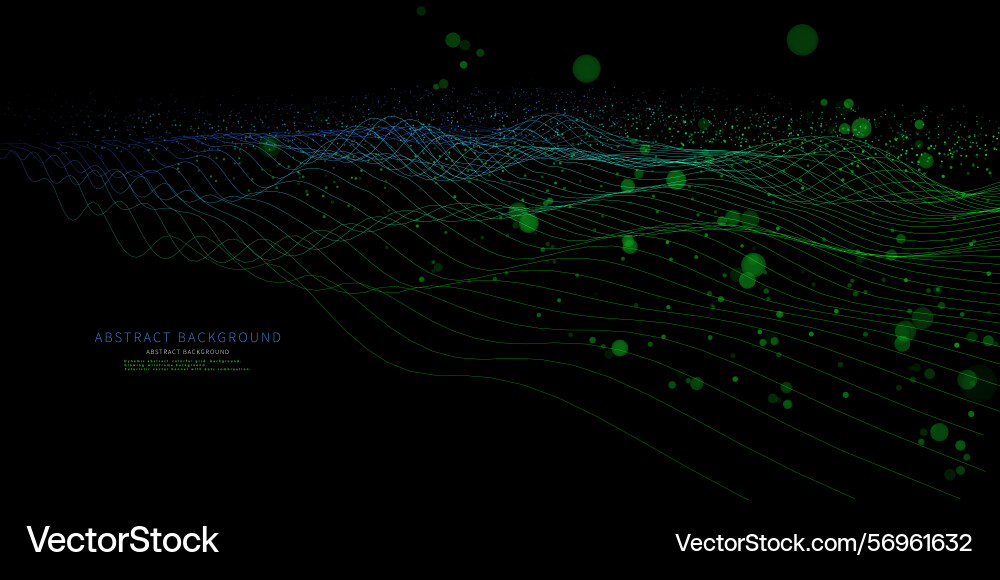 Abstract background futuristic wave from color vector image
