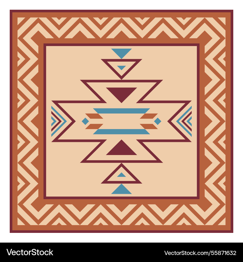 Abstract geometric color frame square border Abstract geometric color frame square border vector image