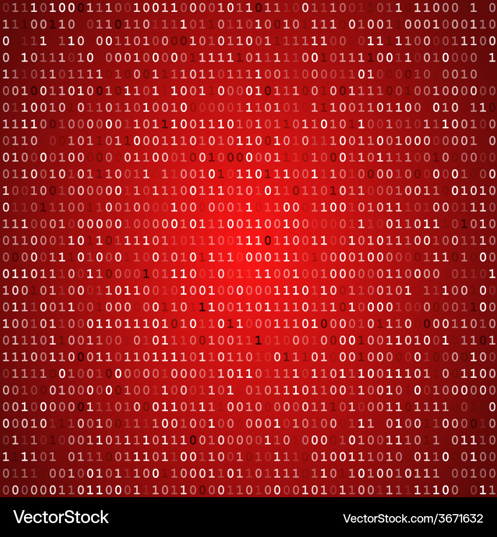 Binary Code Screen vector image