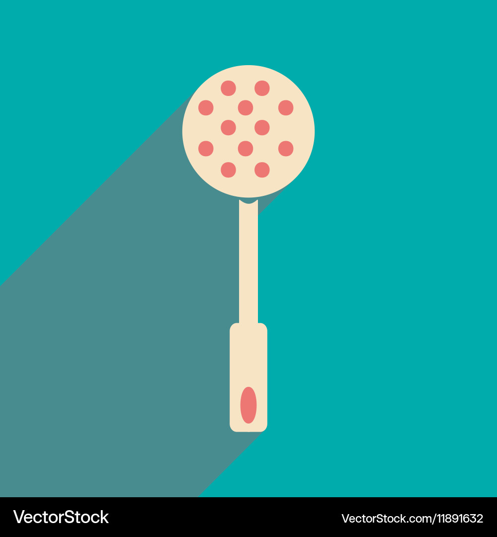 Flat with shadow icon and mobile application vector image