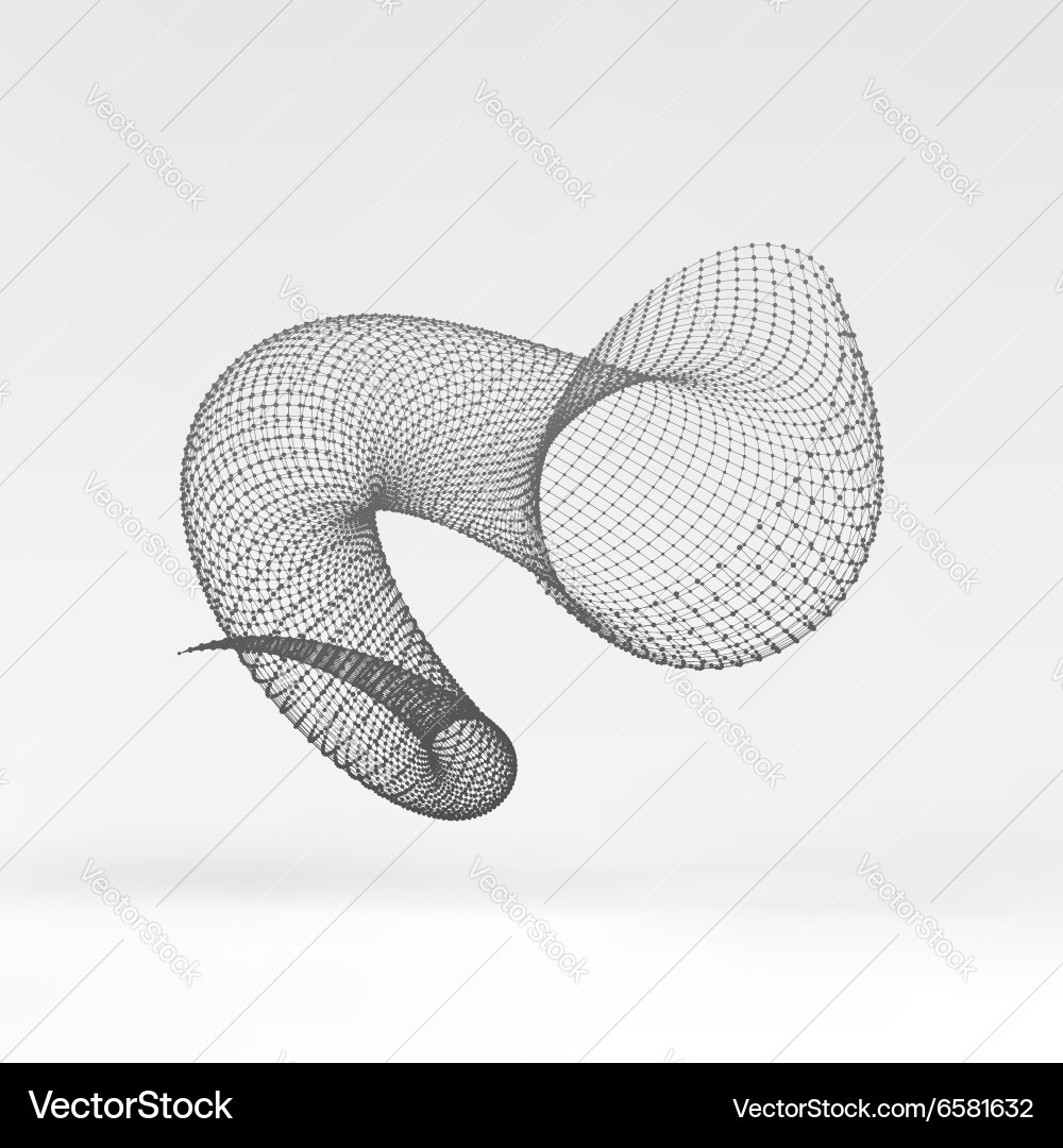Helix molecular lattice connection structure Vector Image