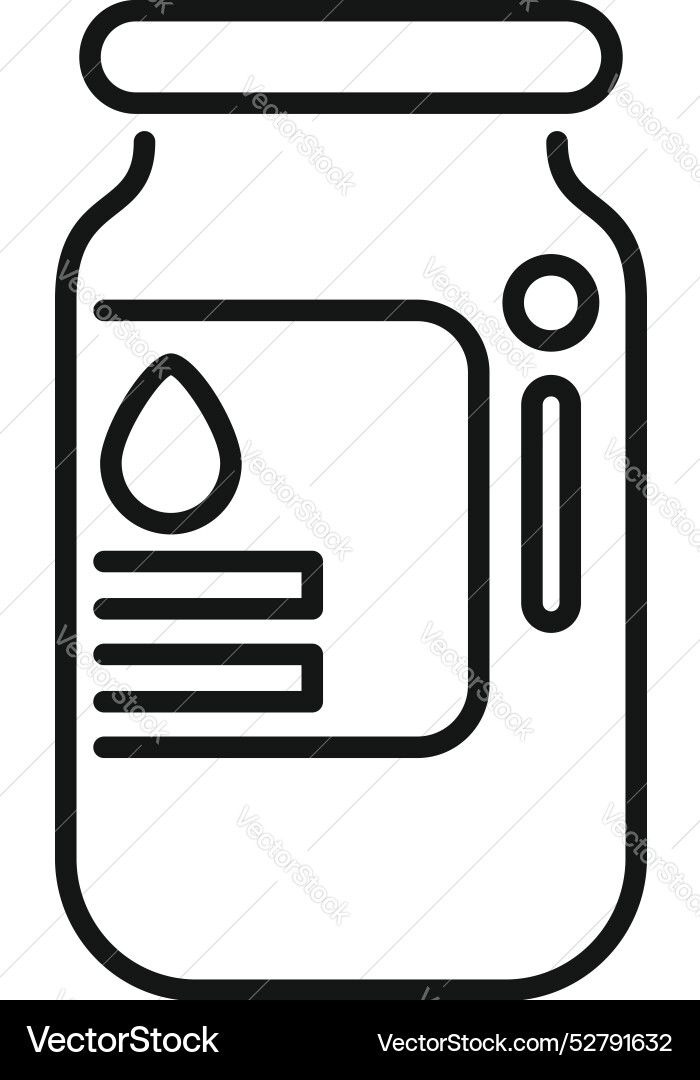 Ink bottle with label showing level Ink bottle with label showing level Vector Image