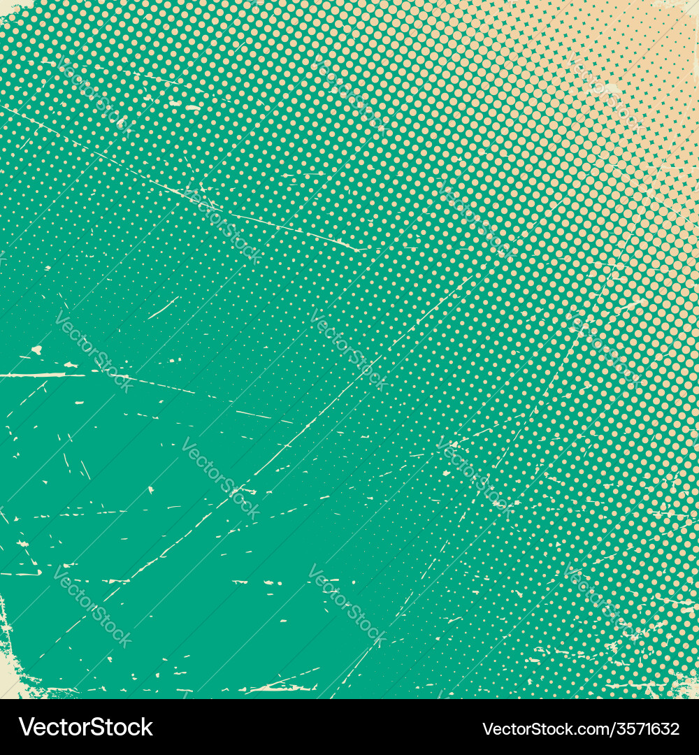 Old scratched card with halftone gradient Vector Image