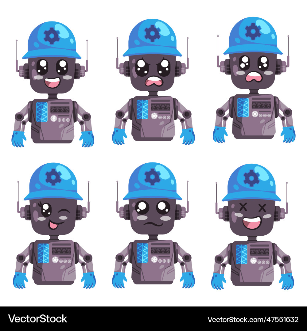 Robot artificial intelligence future technology Robot artificial intelligence future technology vector image