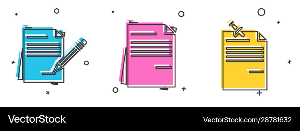 Set blank notebook and pencil with eraser file Set blank notebook and pencil with eraser file vector image