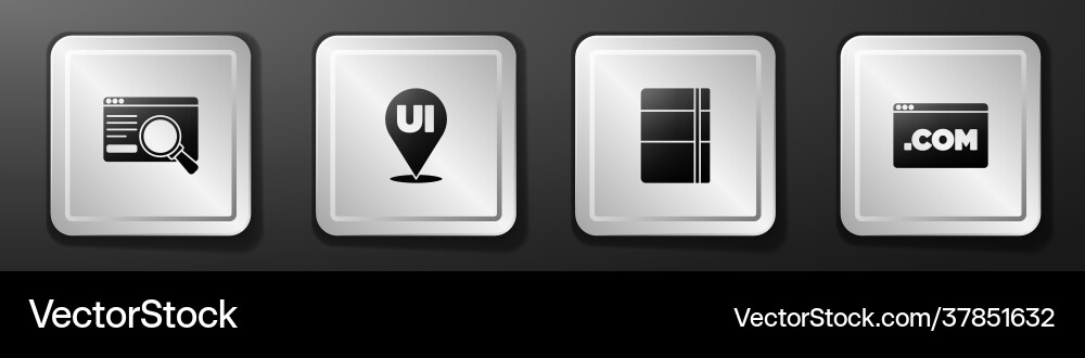 Set ui or ux design sketchbook album and icon Set ui or ux design sketchbook album and icon vector image