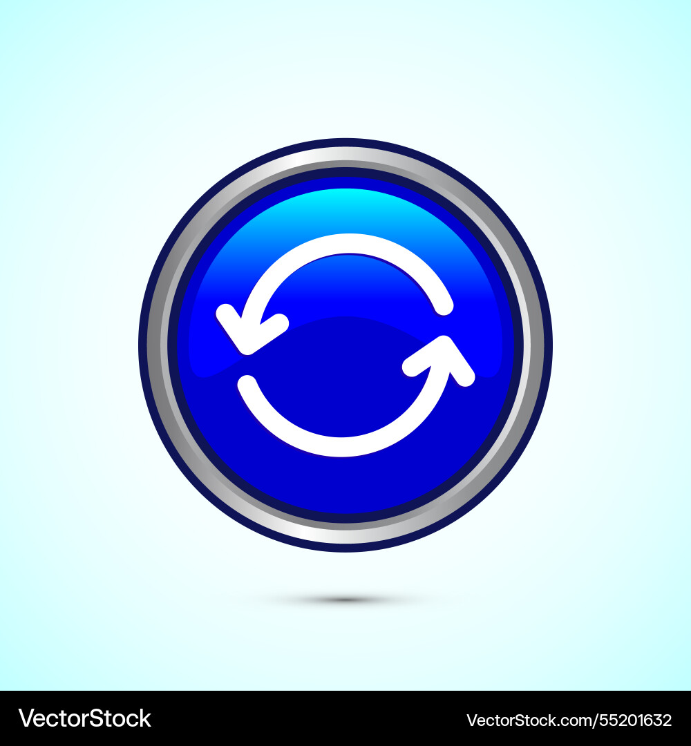 Sync processing icon design synchronization Sync processing icon design synchronization vector image