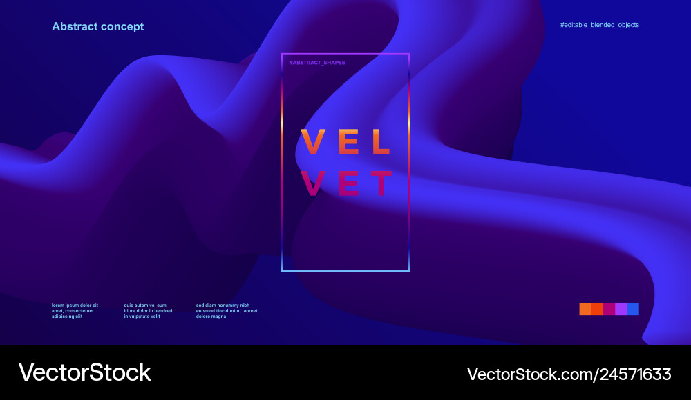 Abstract design template with 3d flow shapes Abstract design template with 3d flow shapes Vector Image
