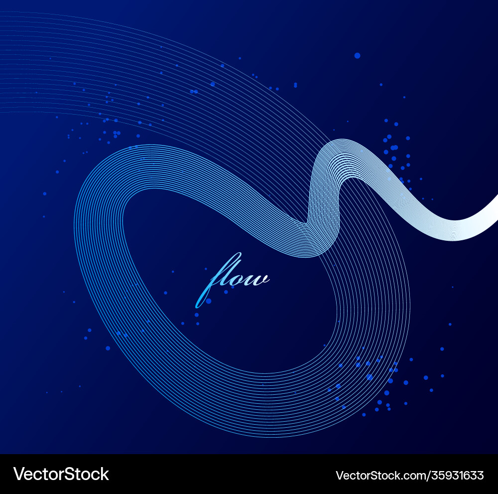 Abstract lines in 3d motion dimensional Abstract lines in 3d motion dimensional vector image