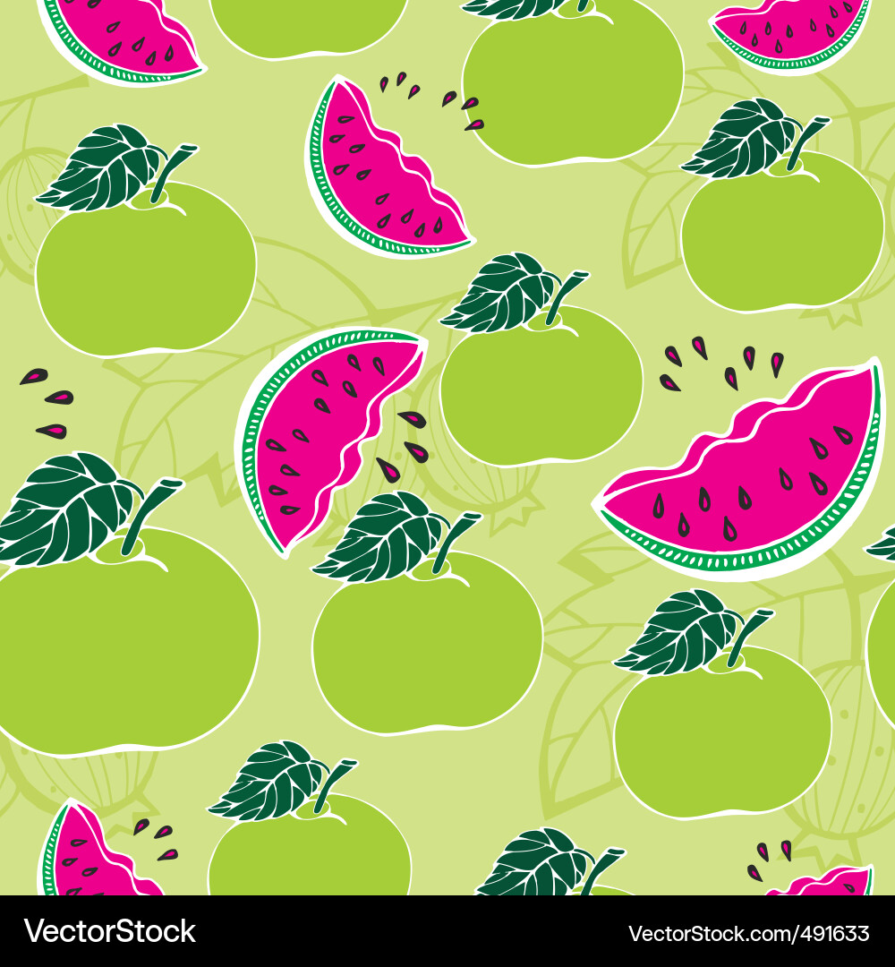 Apple melon pattern Vector Image