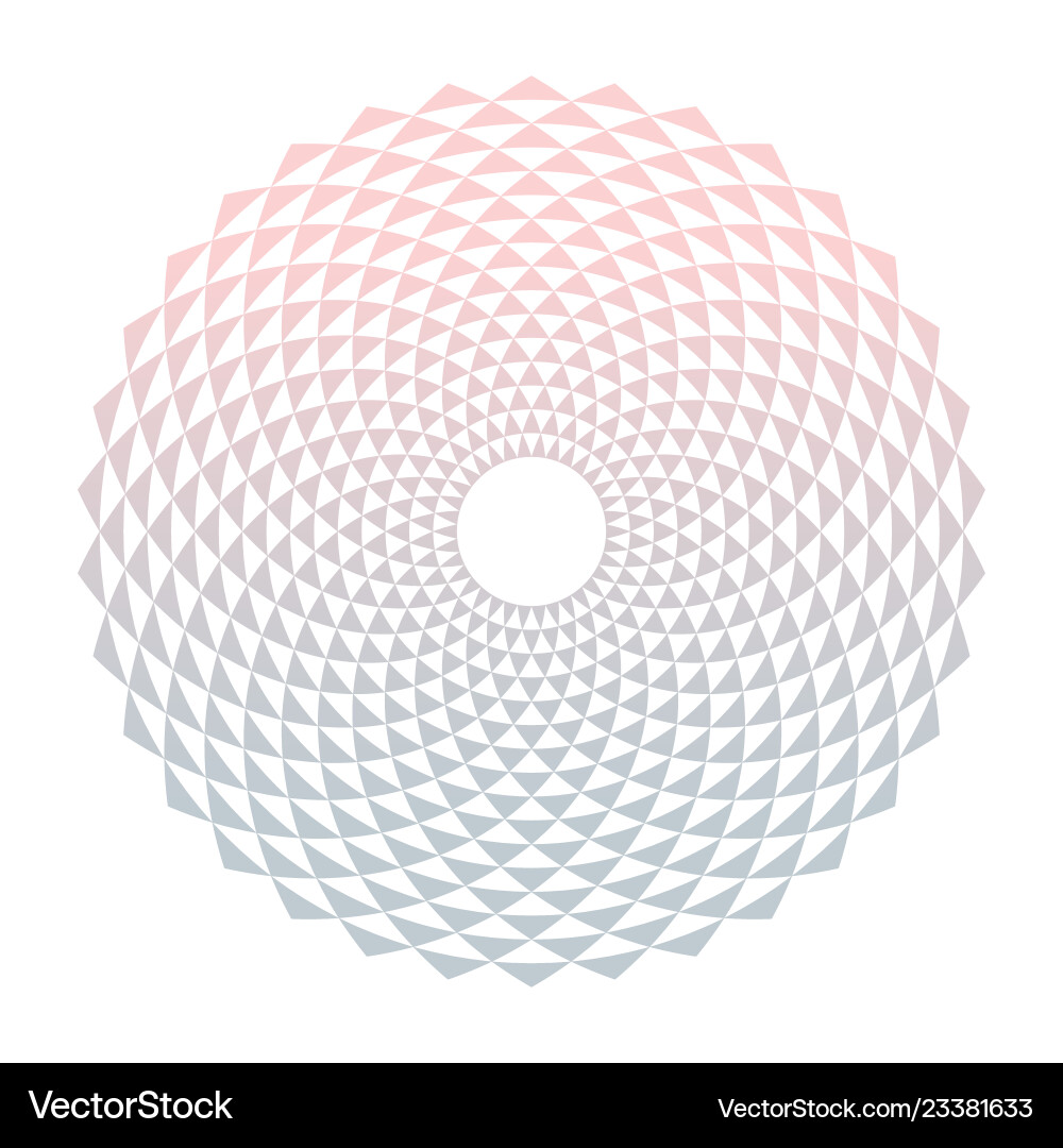 Circular fractal design element Circular fractal design element vector image