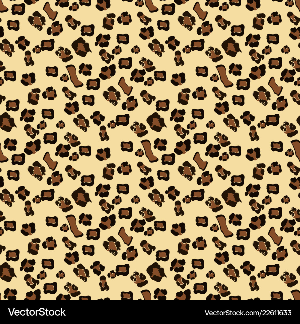 Leopard seamless pattern design background Leopard seamless pattern design background vector image