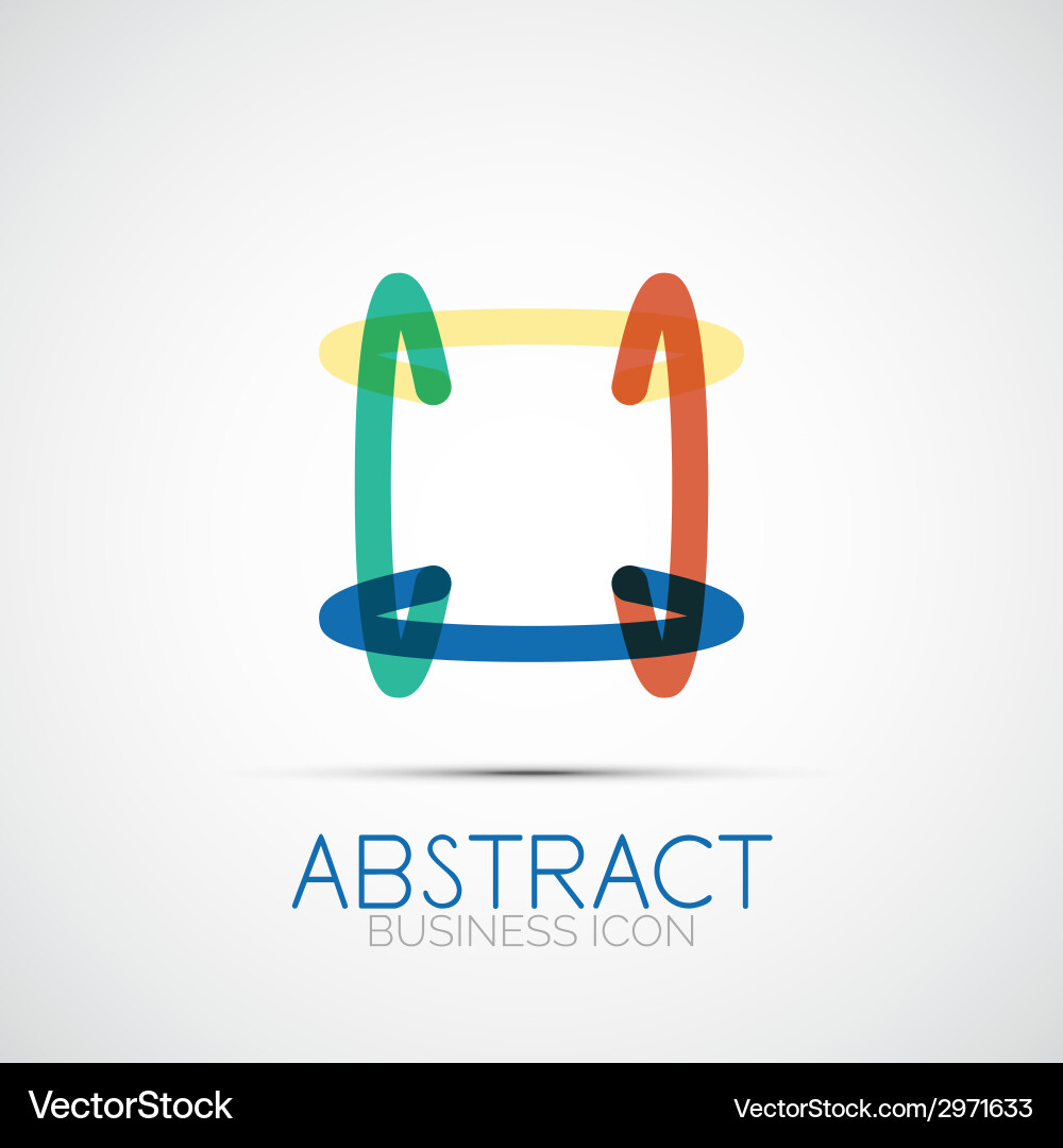 Line design loop logo vector image