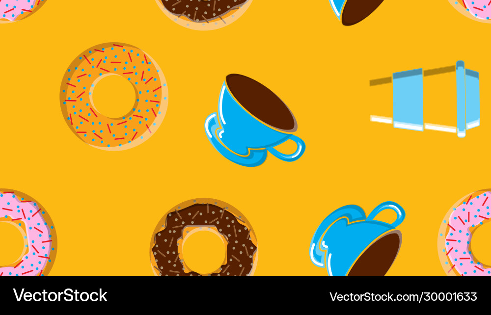 Seamless pattern texture from different Vector Image