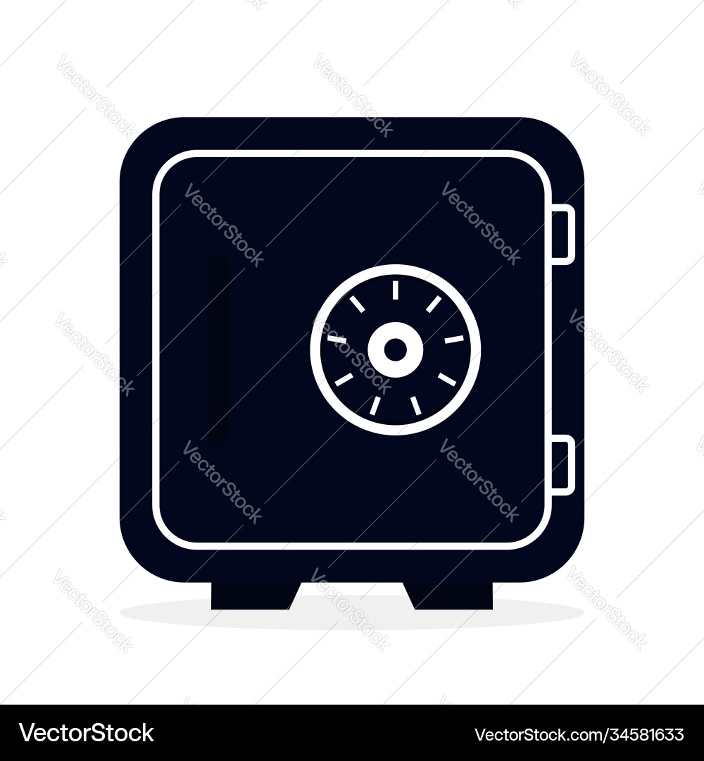 Secure Safe Icon - Vault Storage Vector Image