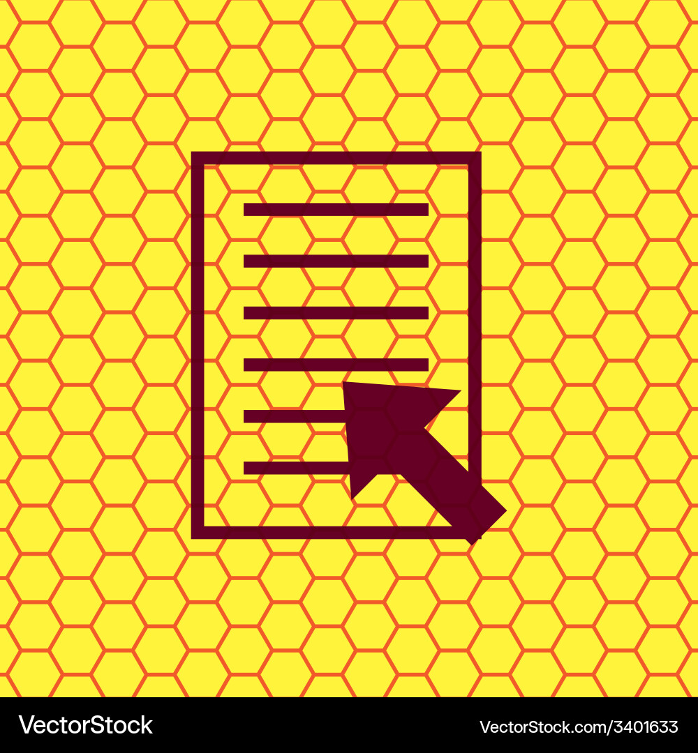 Text file icon symbol flat modern web design Vector Image