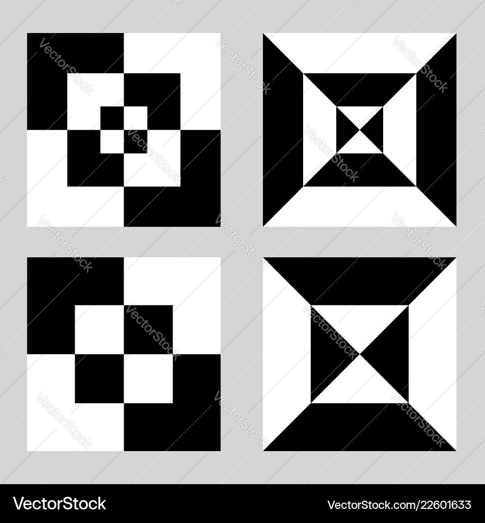 Tile of a repeatable pattern with squares Tile of a repeatable pattern with squares Vector Image