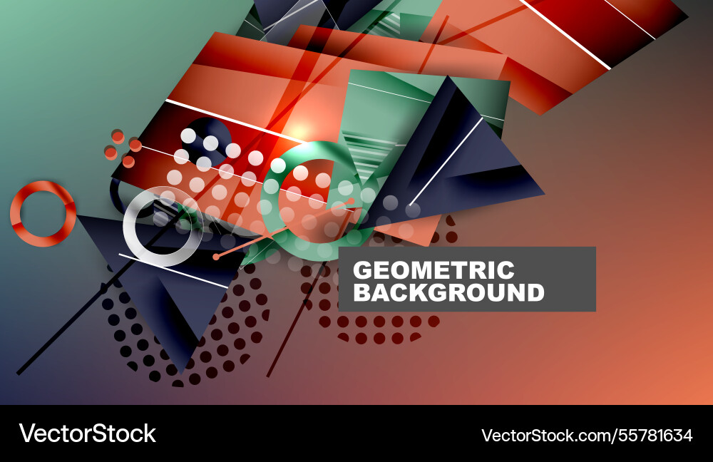 Abstract background - overlapping circles Vector Image
