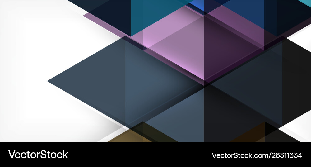 Abstract concept triangle graphic element Vector Image